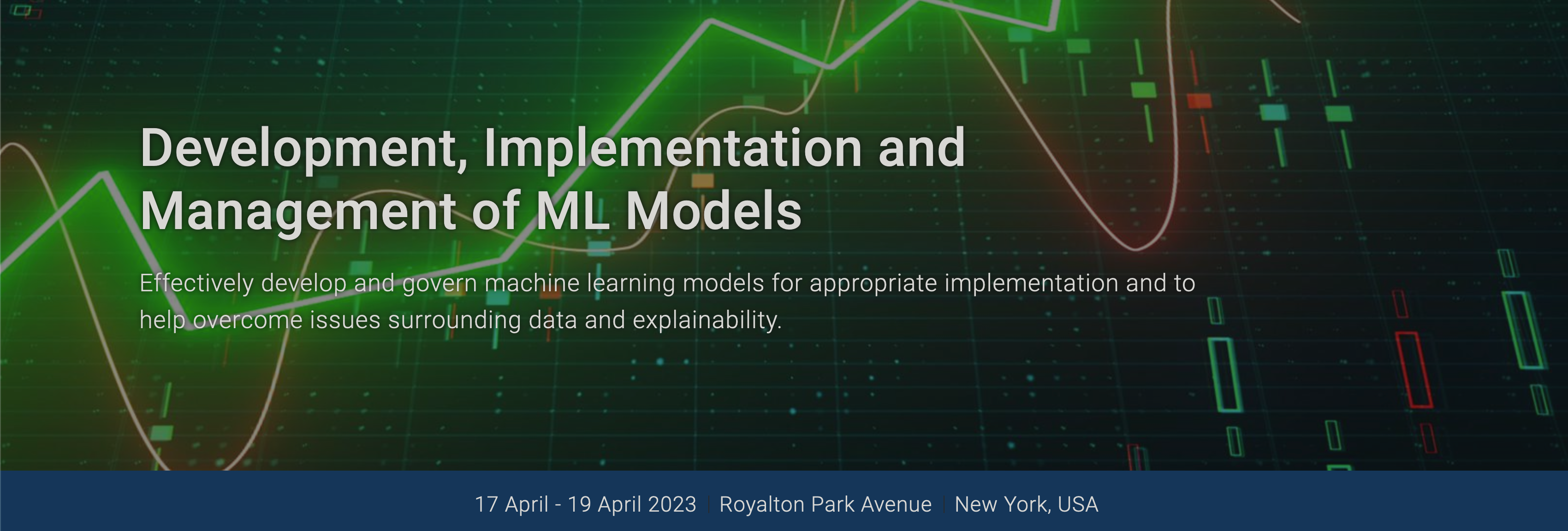 Meet us at the GFMI conference on “Development, Implementation and Management of ML Models”, April 17-19, in New York Featured Image