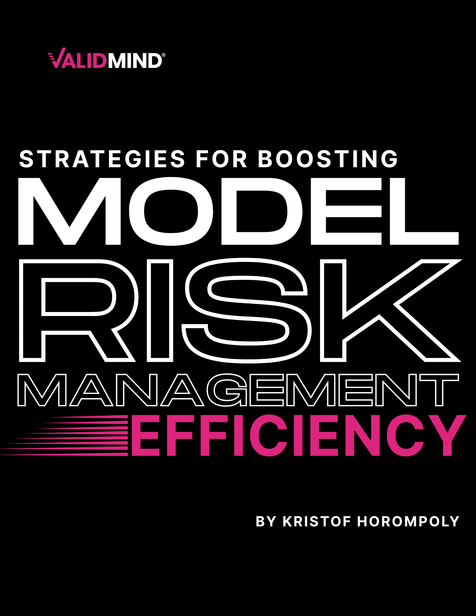 strategies for boosting model risk management efficiency cover