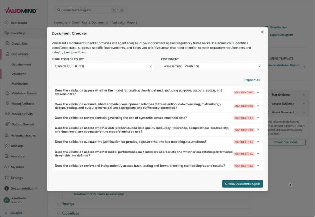Scaling Model Validation in the Age of AI 5 Document checker result v2