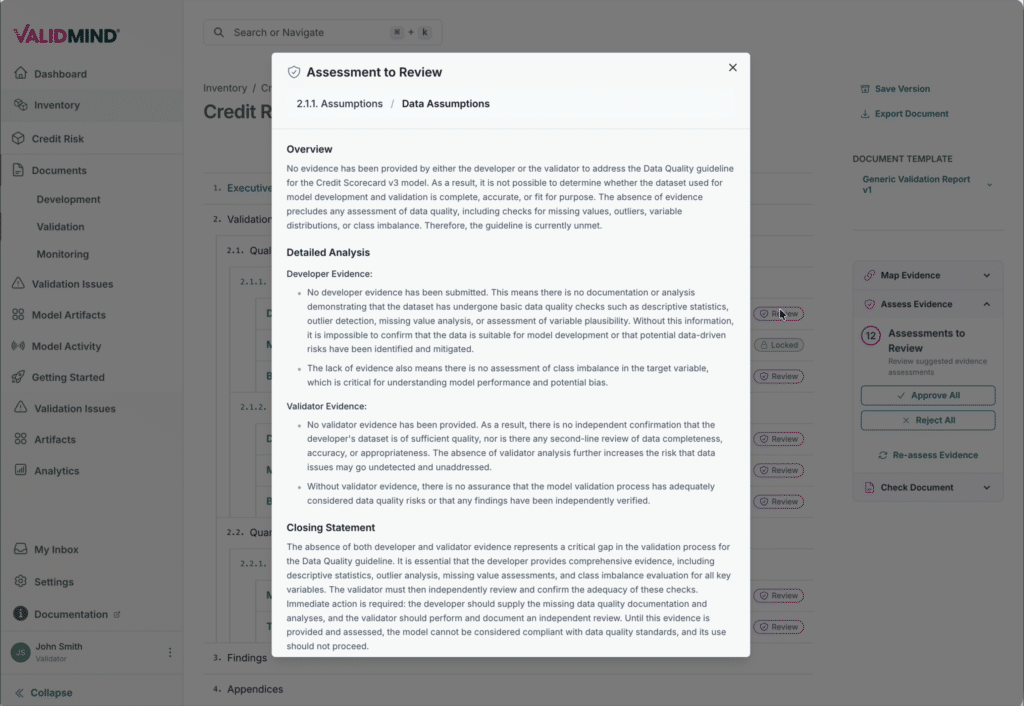 Scaling Model Validation in the Age of AI 2 Evidence to review v2