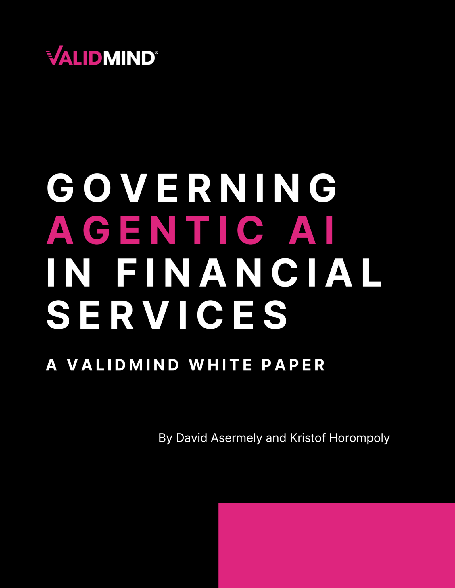 Whitepaper Governing Agentic AI in Financial Services