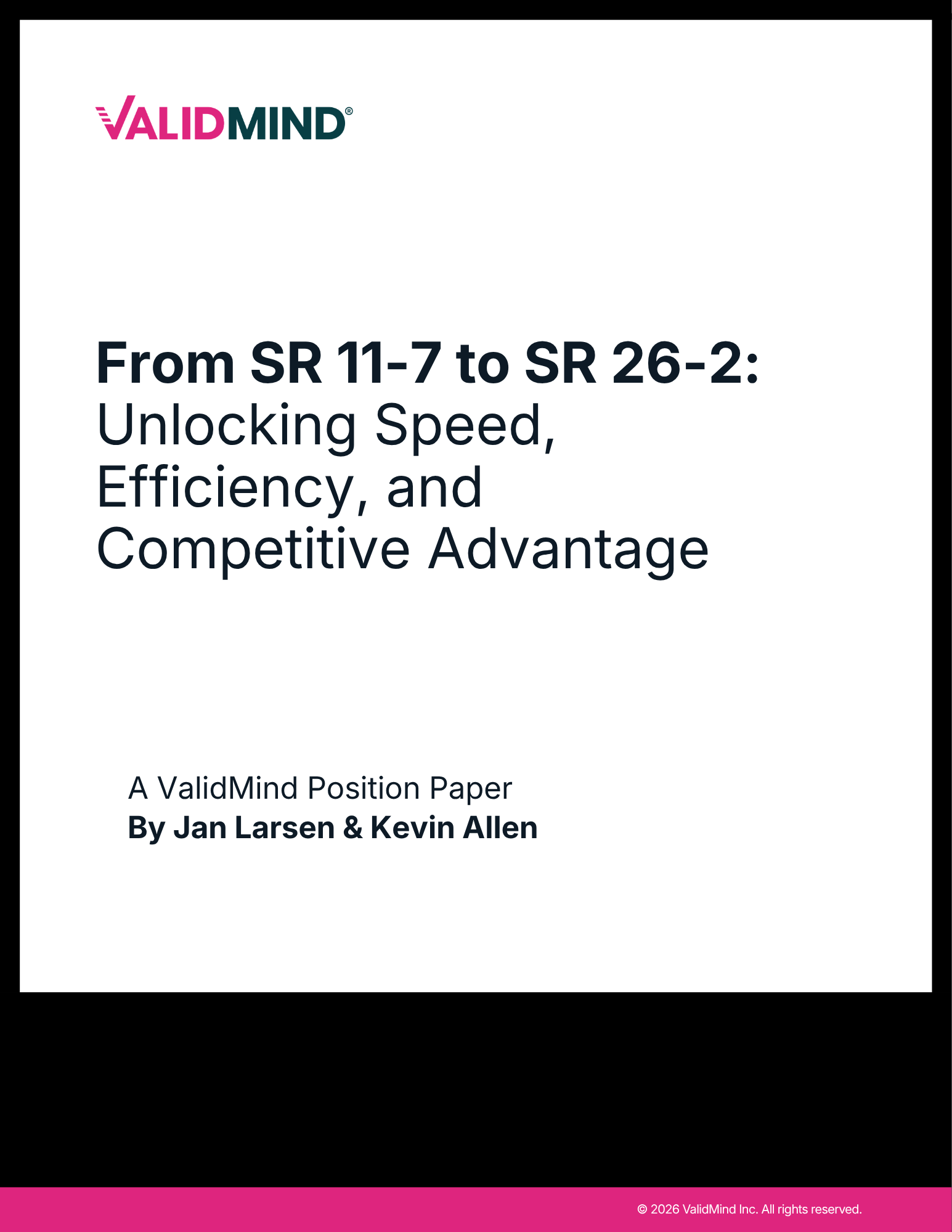 From SR 11-7 to SR 26-2: Why Model Vendors Should Treat Validation as a Product