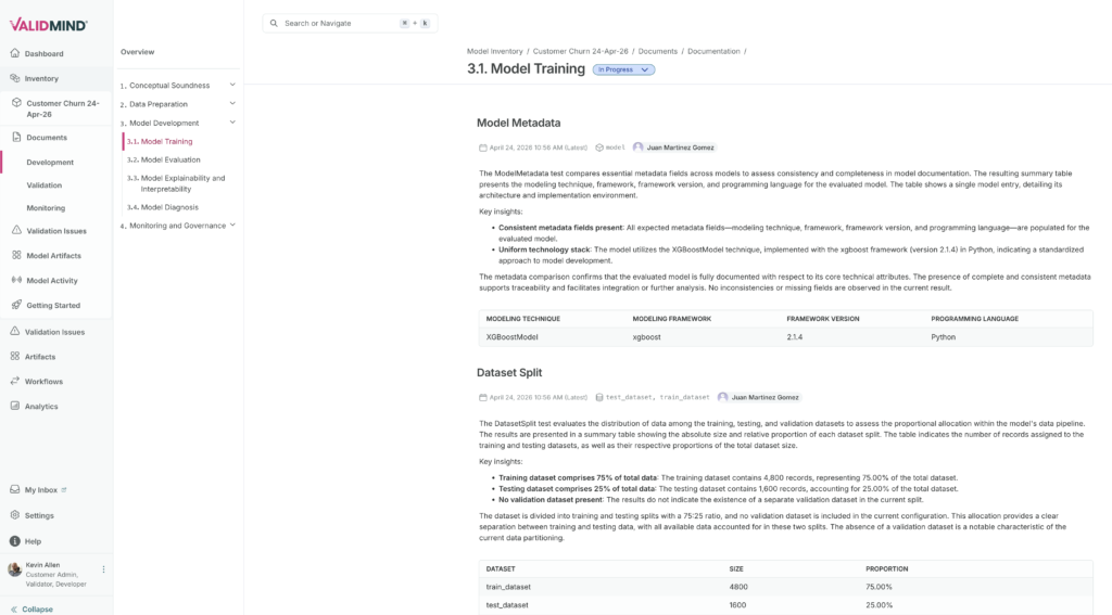 AI Governance Tools - ValidMind