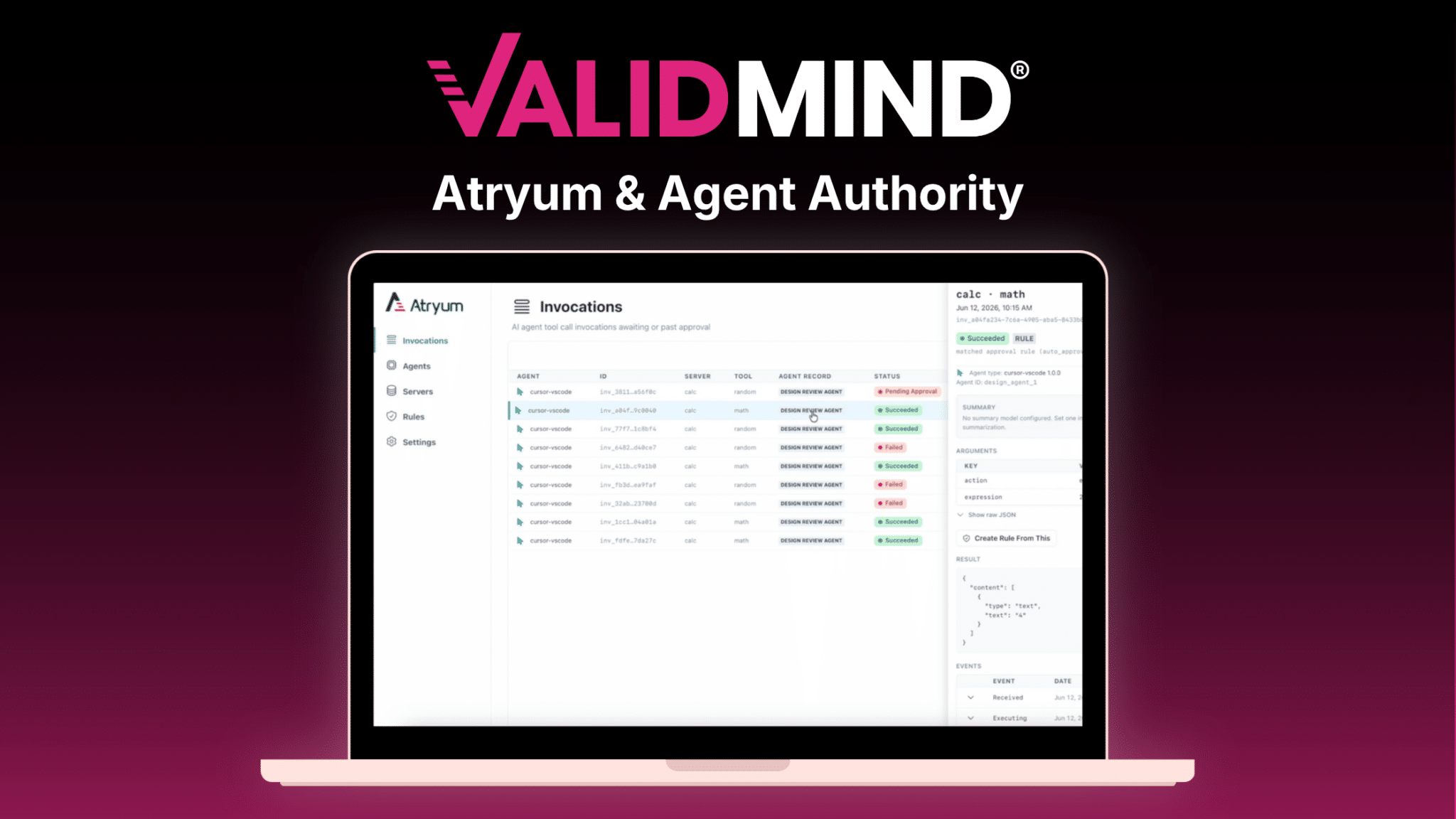 Home 22 ValidMind Atryum & Agent Authority